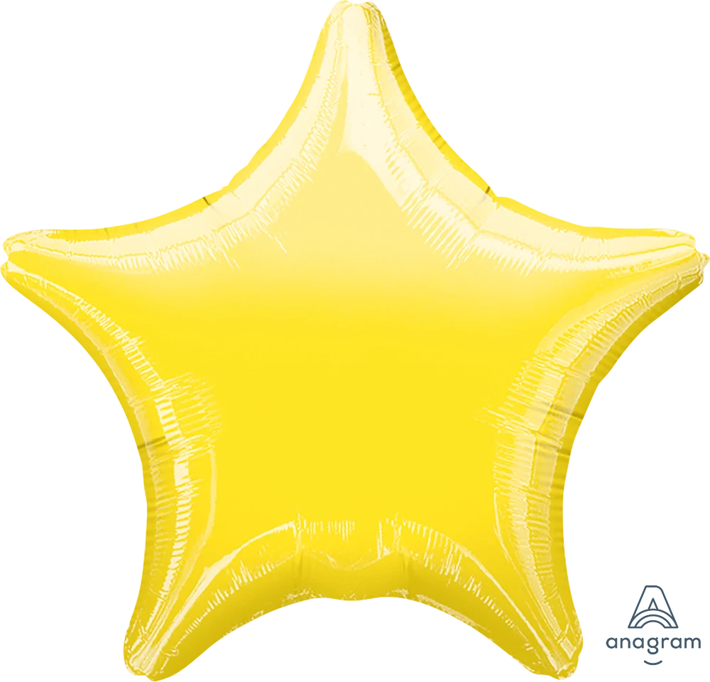 Étoile - Jaune métallique - 18"
