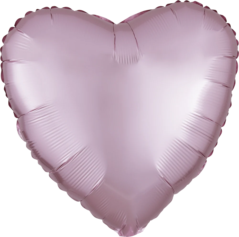 Cœur rose en aluminium - 18"