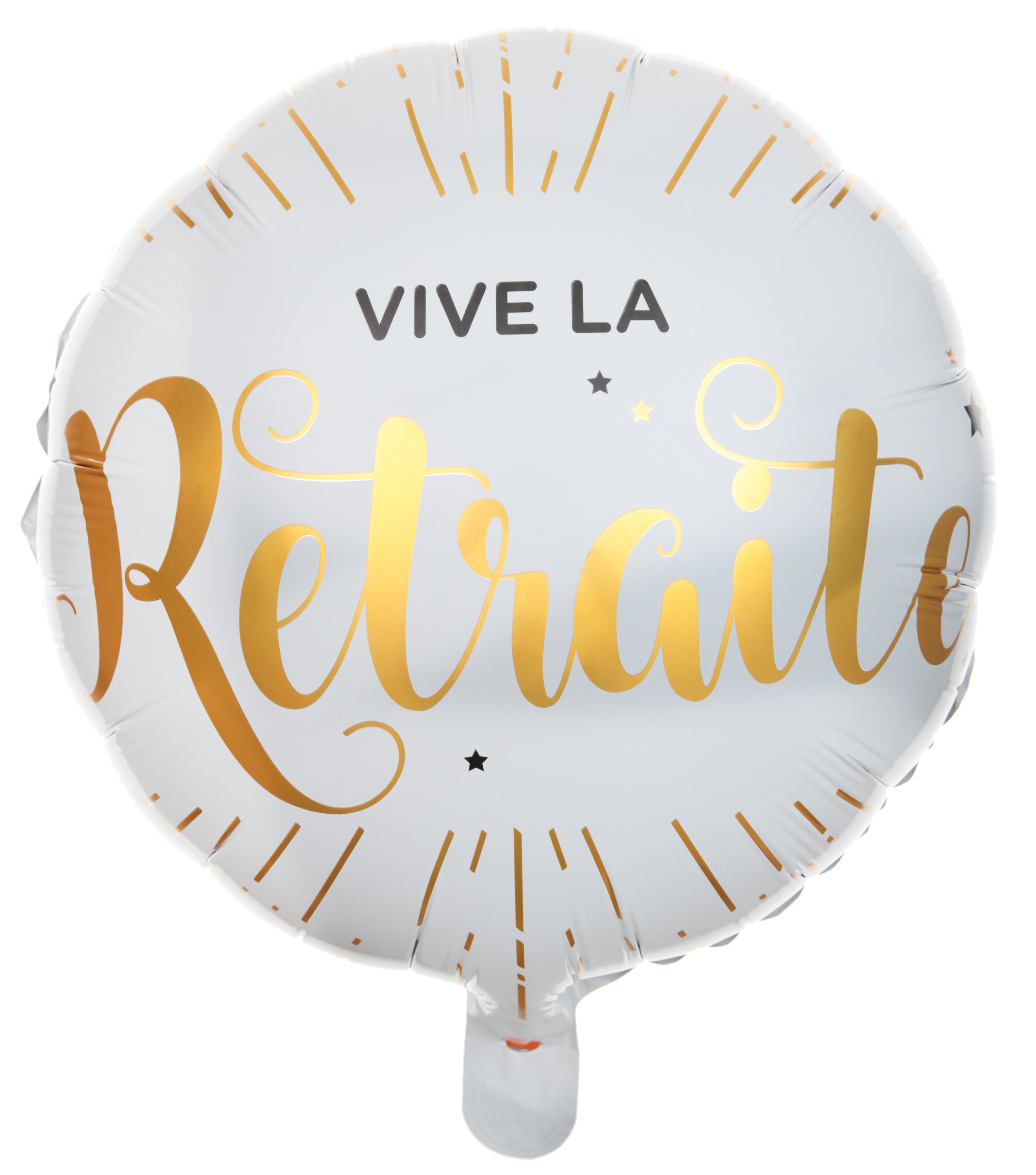 Ballon aluminium Vive la retraite