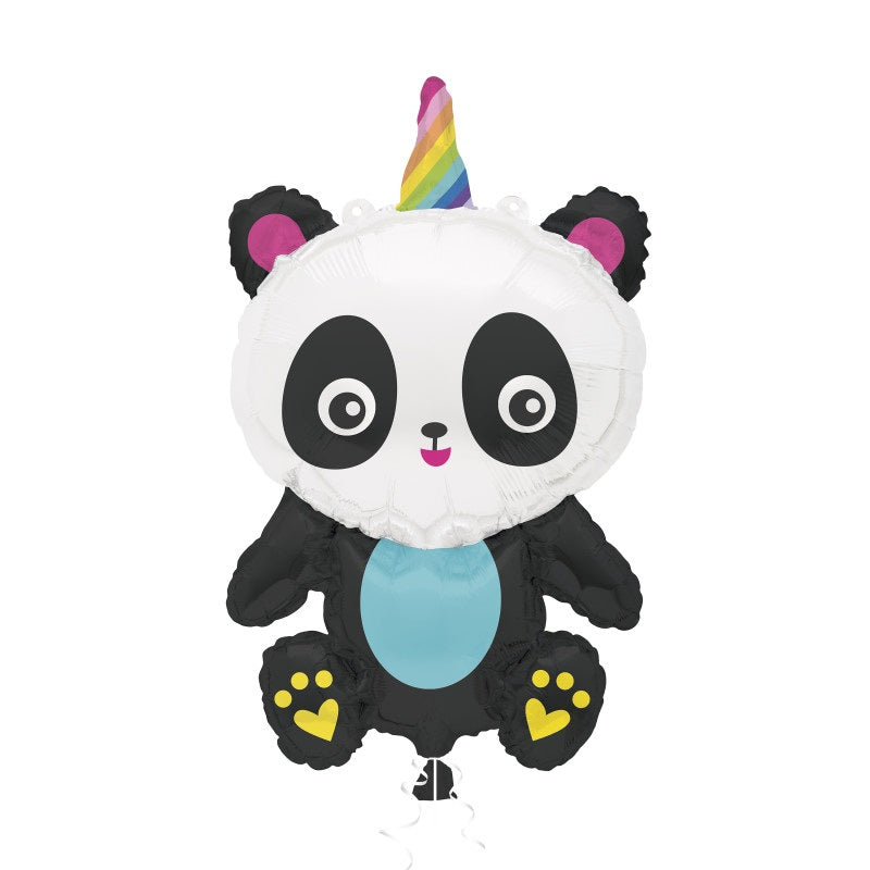 Giant Pandacorn Foil Balloon 29  Packaged"