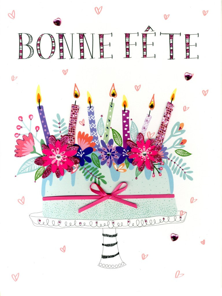 Grande carte de souhaits -Bonne fête
