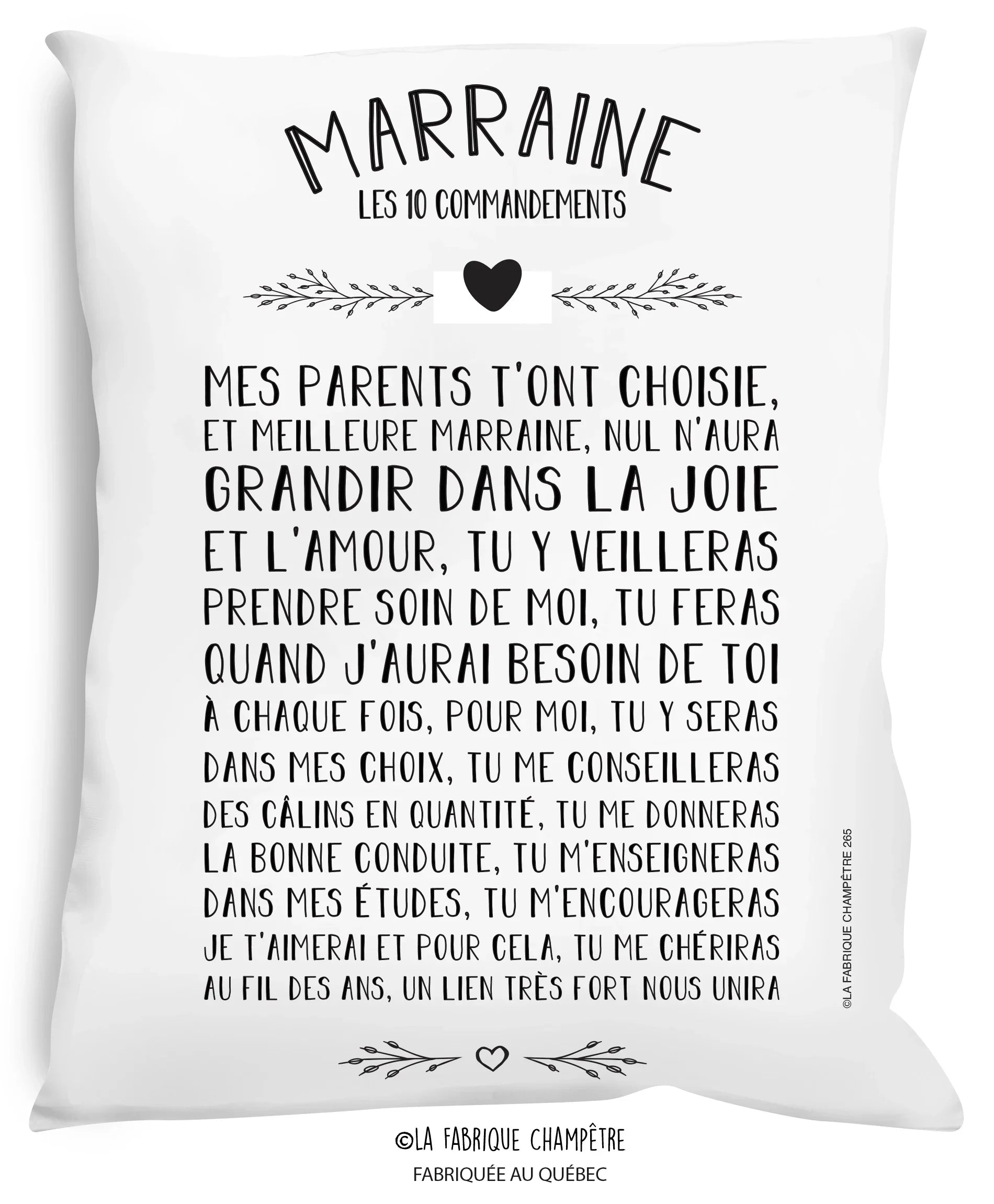 Coussin - “Marraine“