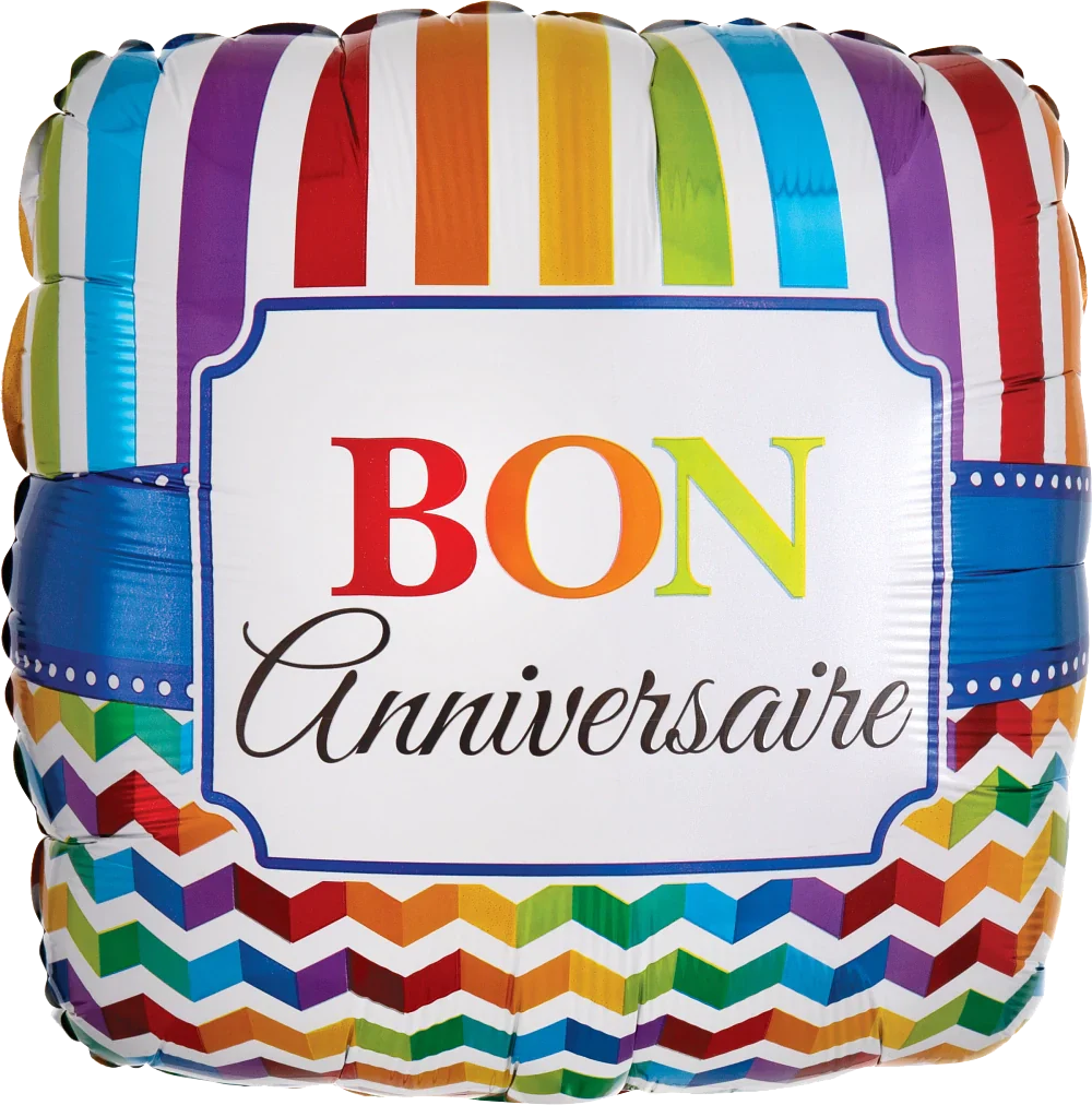Anniversaire stripe - 18"