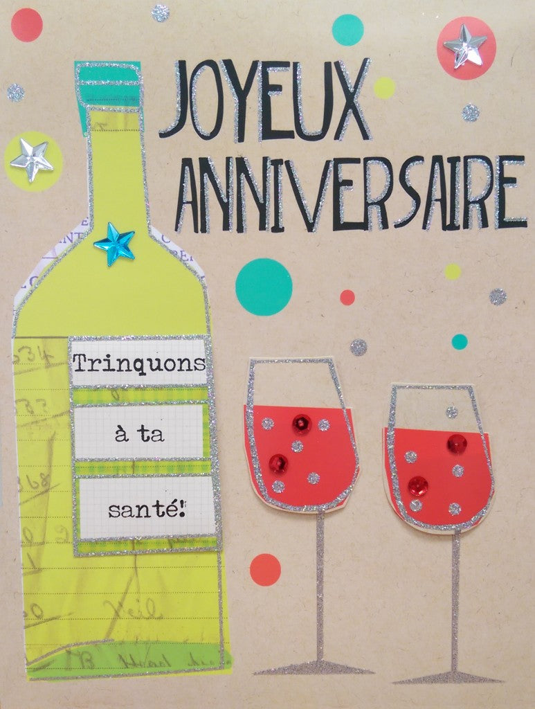 Joyeux anniversaire - Grande carte de souhaits - Incognito