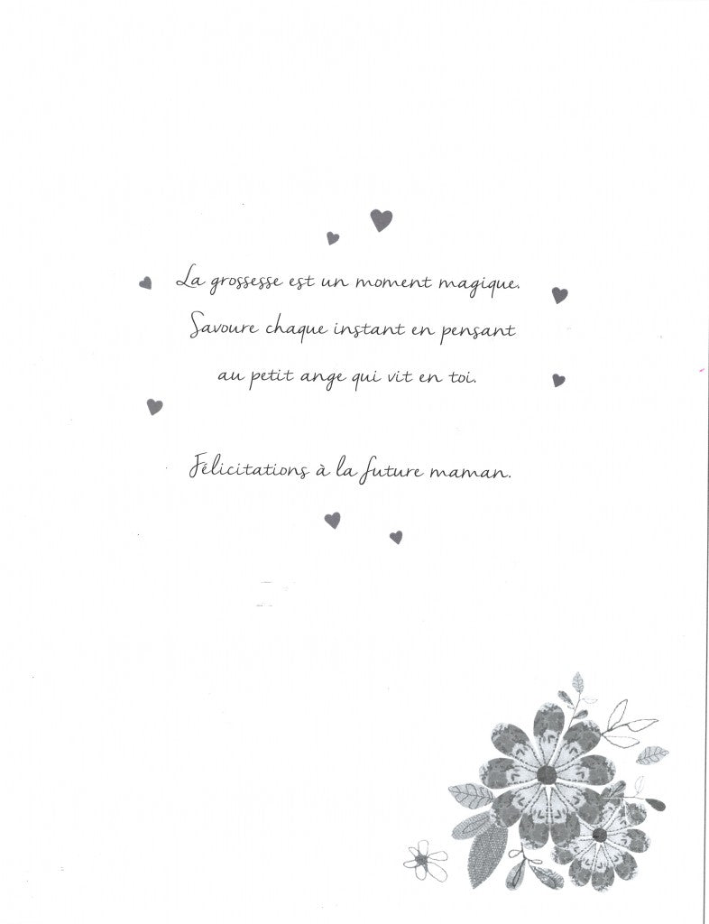 Bientôt maman! Bonne nouvelle! - Grande carte de souhaits - Incognito