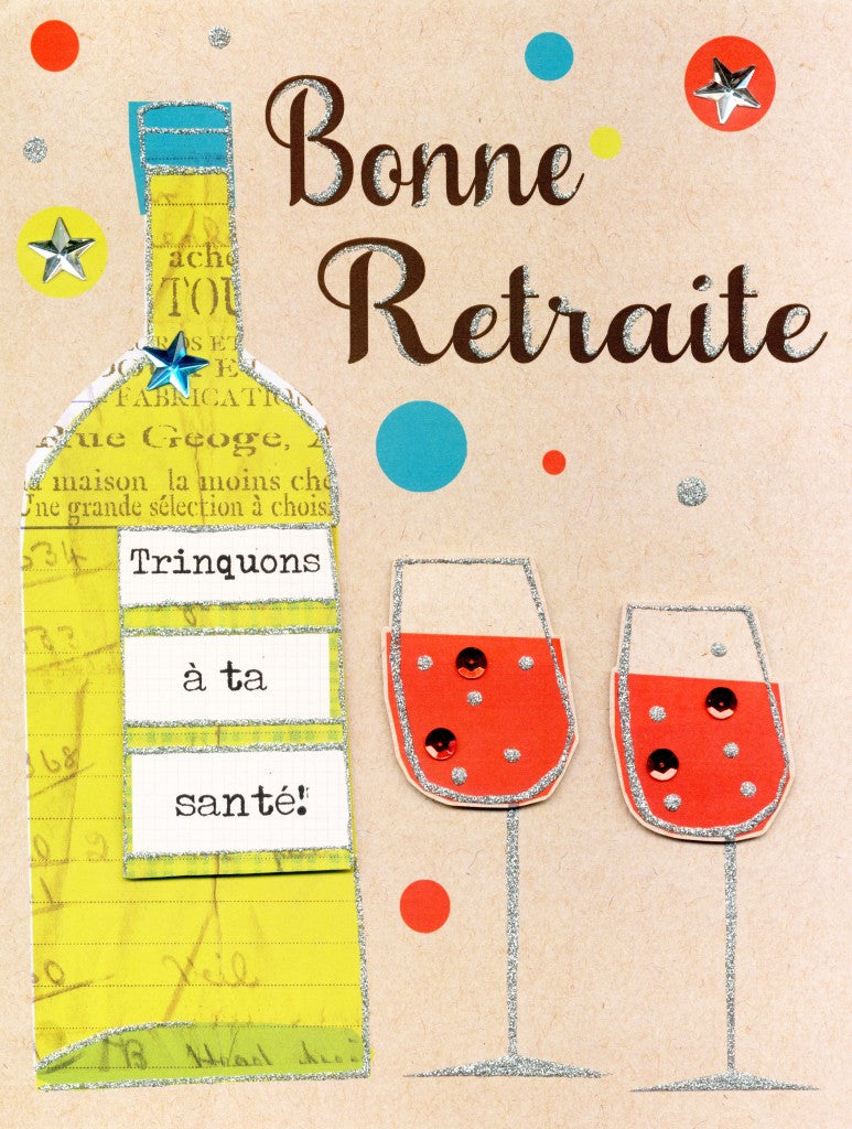 Bonne retraite - Grande carte de souhaits - Incognito