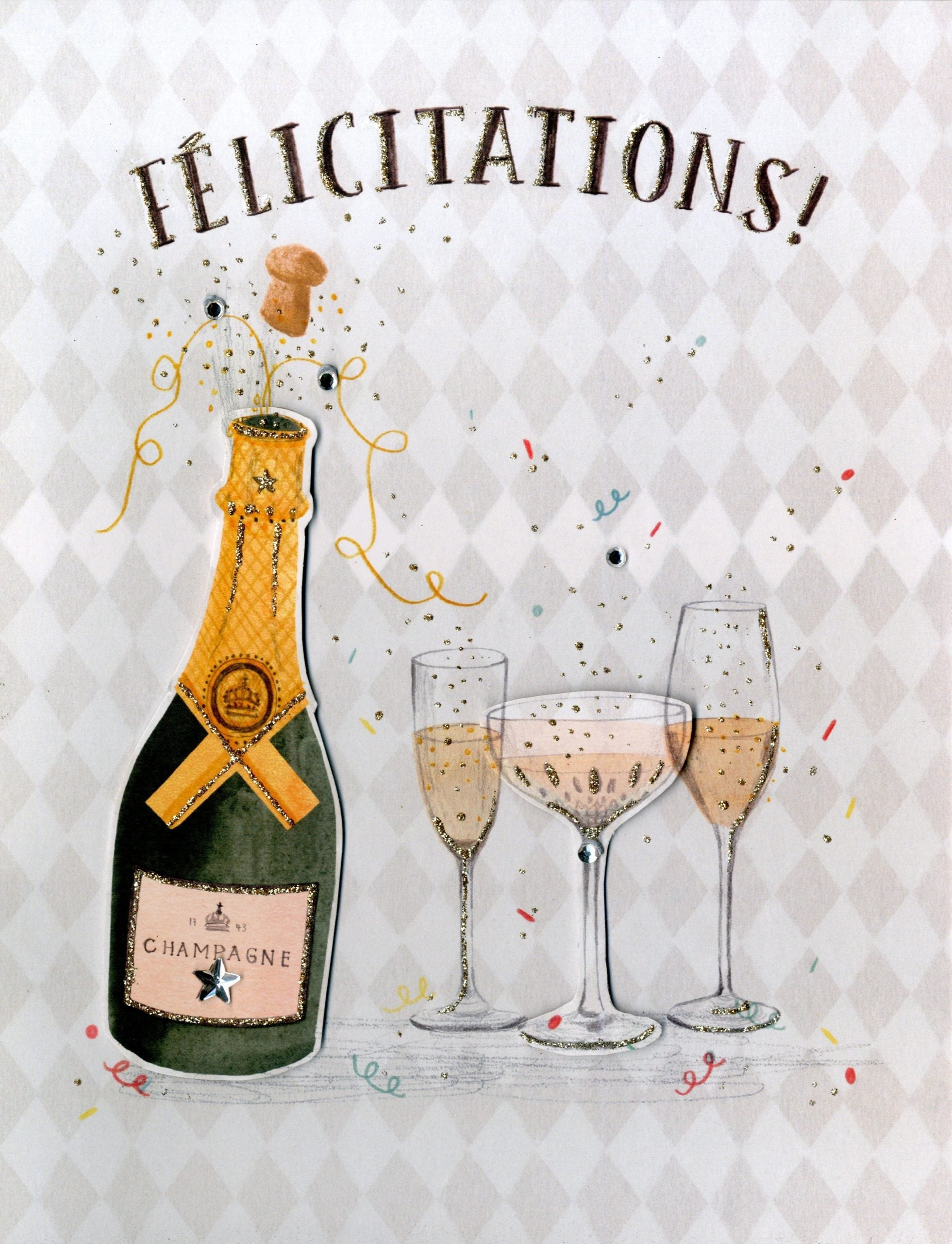 Félicitations - Grande carte de souhaits - Incognito