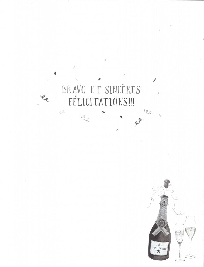 Félicitations - Grande carte de souhaits - Incognito