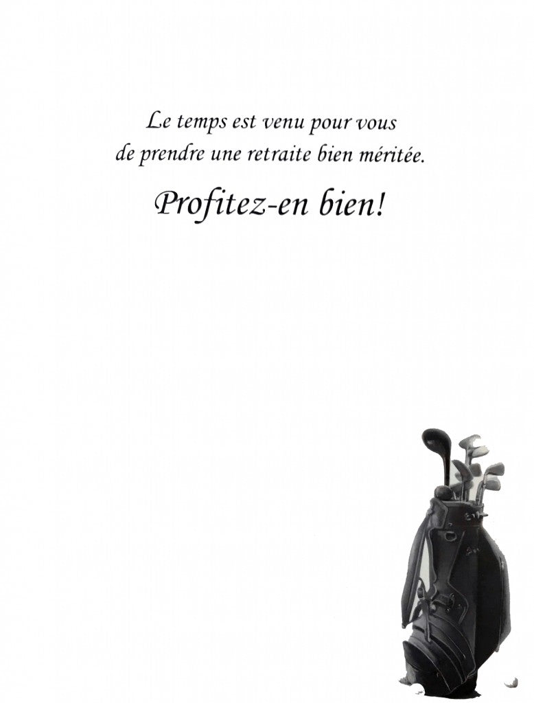 Bonne et heureuse retraite - Grande carte de souhaits - Incognito