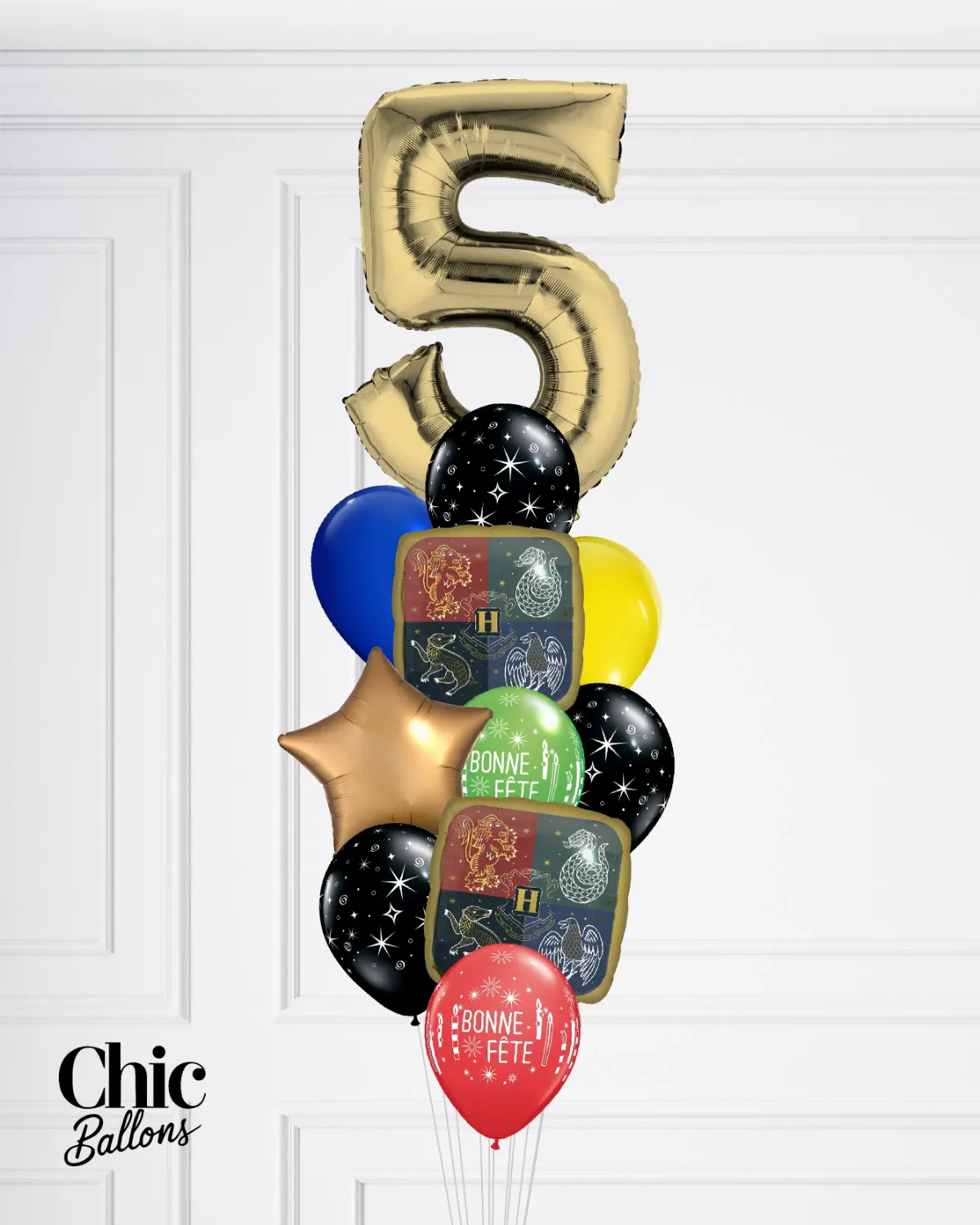 Bouquet de ballons - Harry Potter avec chiffre