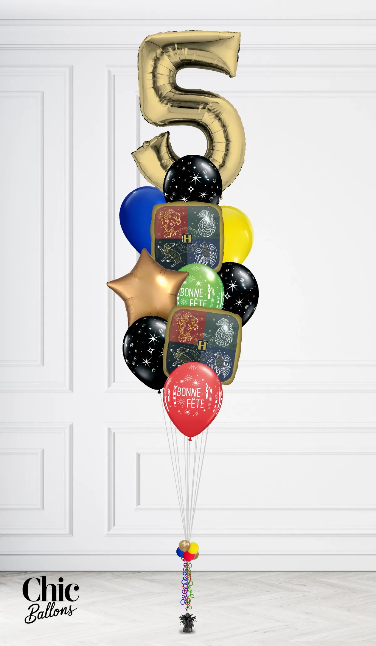 Bouquet de ballons - Harry Potter avec chiffre
