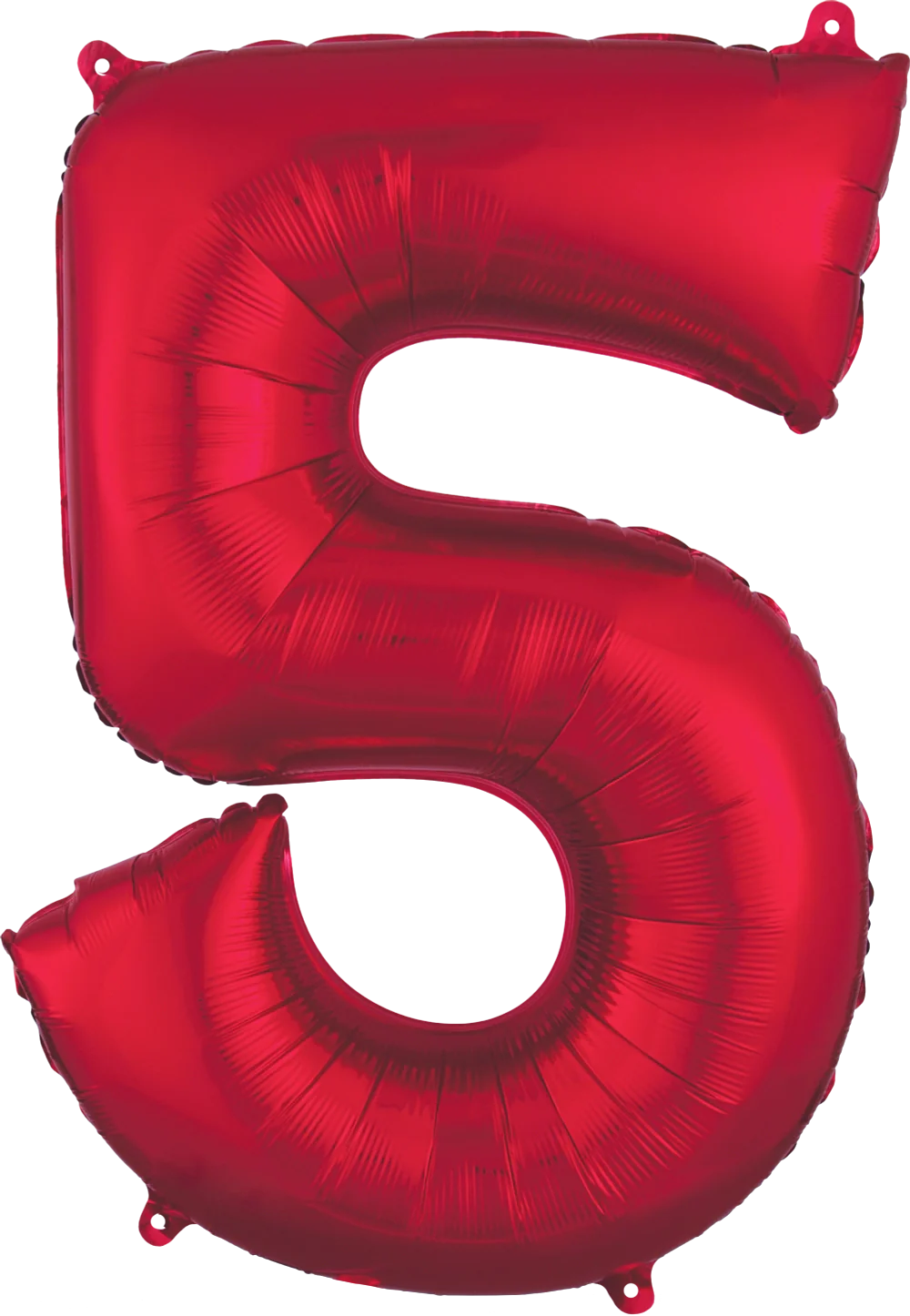 Ballon en aluminium (34") - Chiffre 5 - Rouge