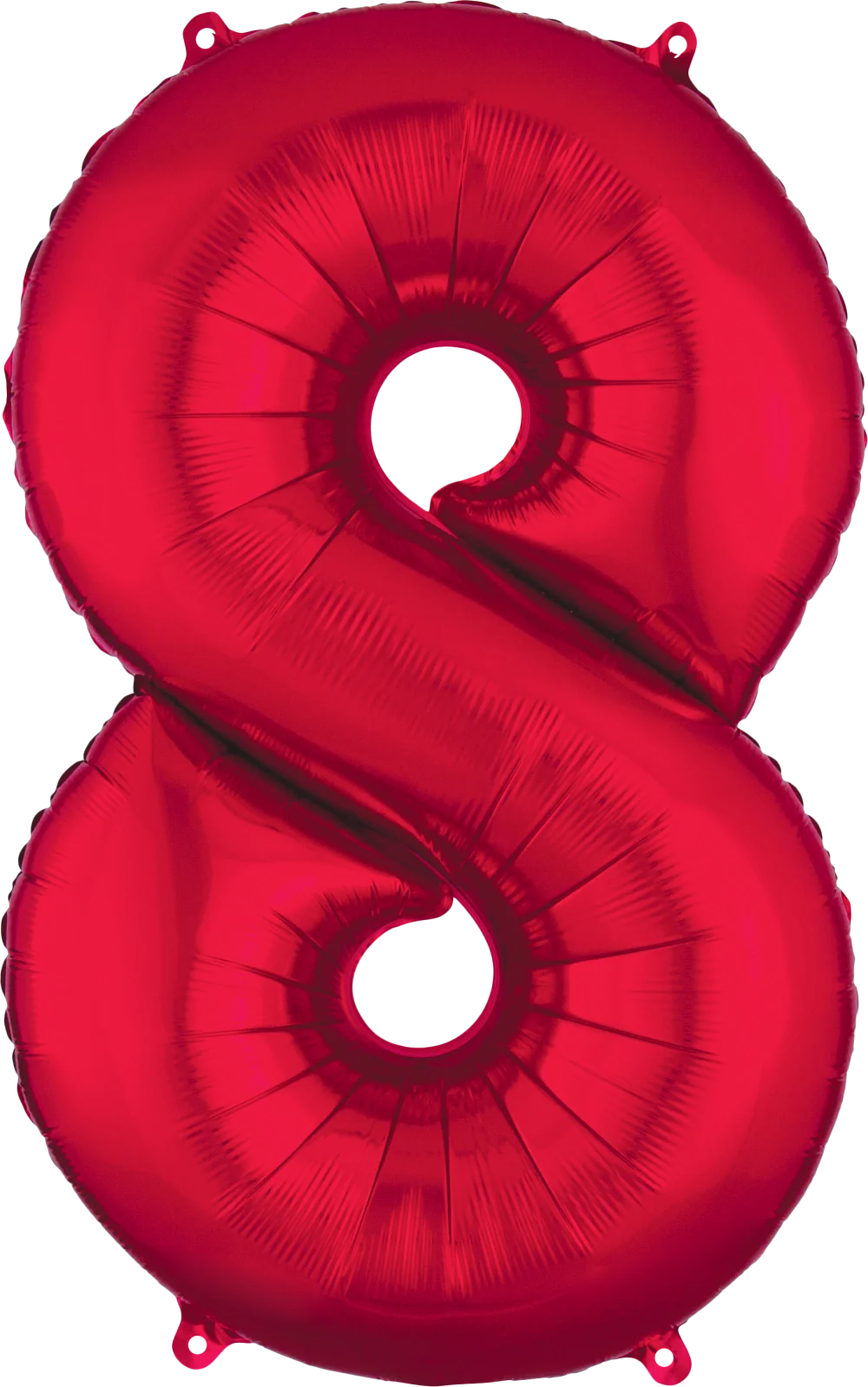Ballon en aluminium (34") - Chiffre 8 - Rouge