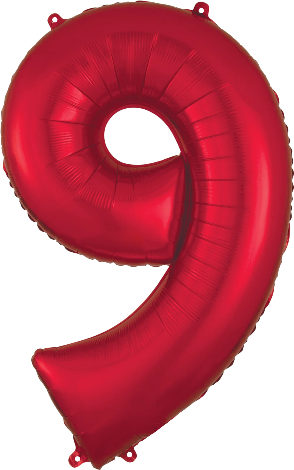 Ballon en aluminium (34") - Chiffre 9 - Rouge