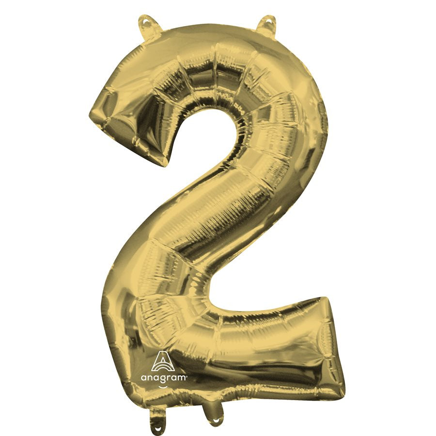 Chiffre en aluminium - Or blanc - 14 pouces - 2