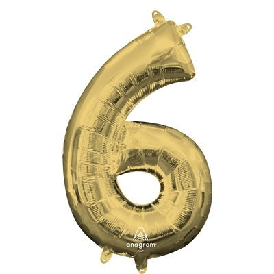 Chiffre en aluminium - Or blanc - 14 pouces - 6