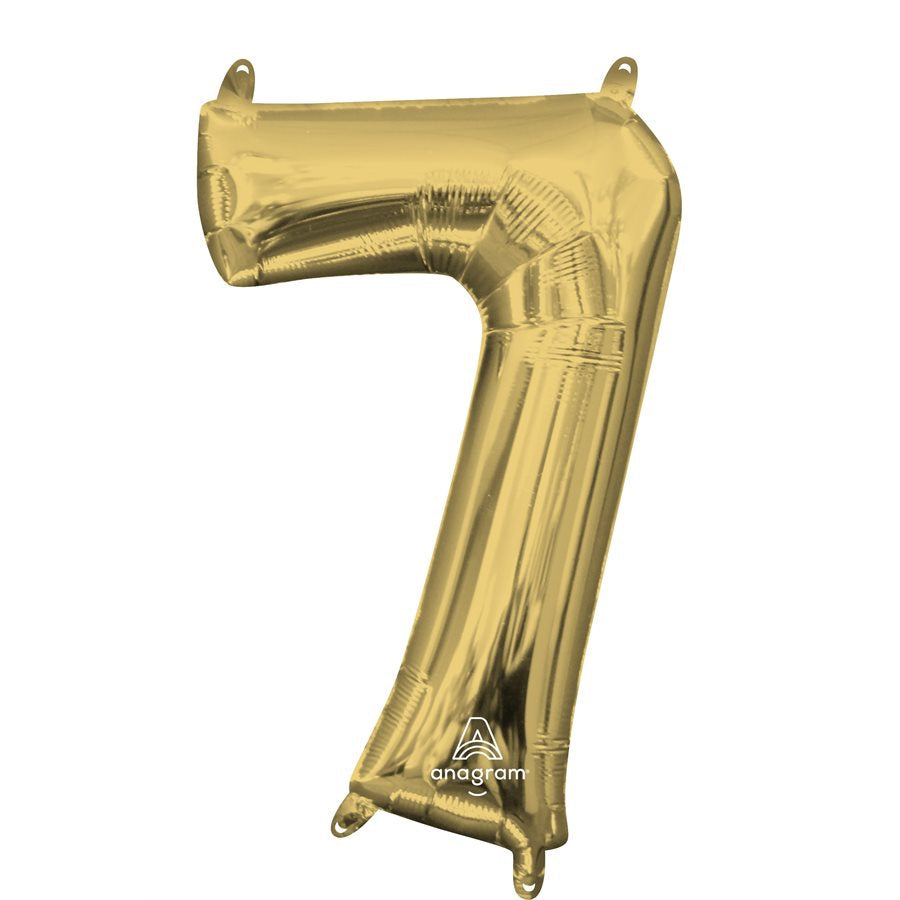 Chiffre en aluminium - Or blanc - 14 pouces - 7