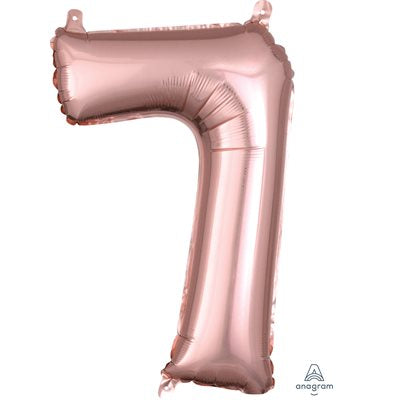 Chiffre en aluminium - Rosegold - 14 pouces - 7