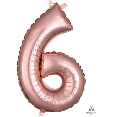 Chiffre en aluminium - Rosegold - 14 pouces - 6
