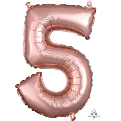 Chiffre en aluminium - Rosegold - 14 pouces - 5