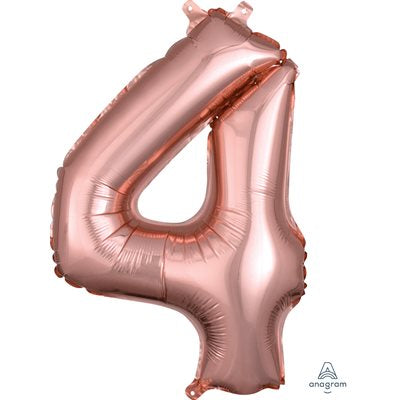 Chiffre en aluminium - Rosegold - 14 pouces - 4