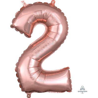 Chiffre en aluminium - Rosegold - 14 pouces - 2