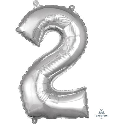 Chiffre en aluminium - Argent - 14 pouces - 2