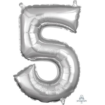 Chiffre en aluminium - Argent - 14 pouces - 5