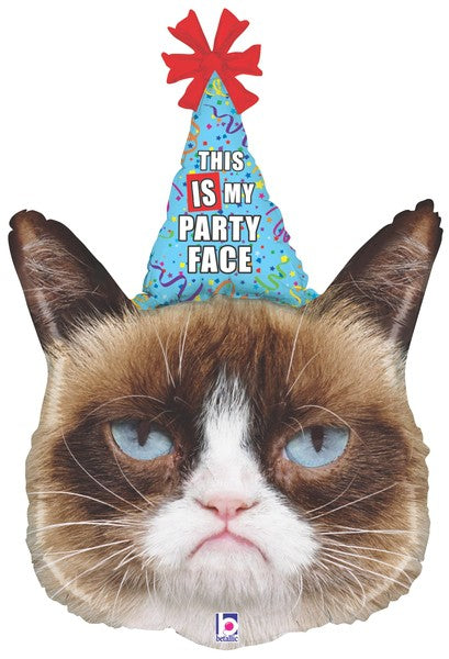 Grumpy cat party face 36"Shp holo - 36"