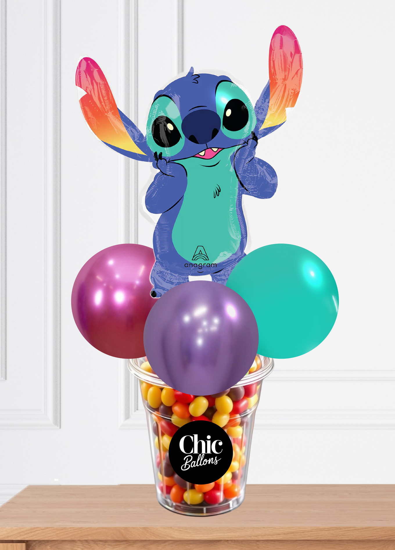 Verre festif de jujubes - Stitch
