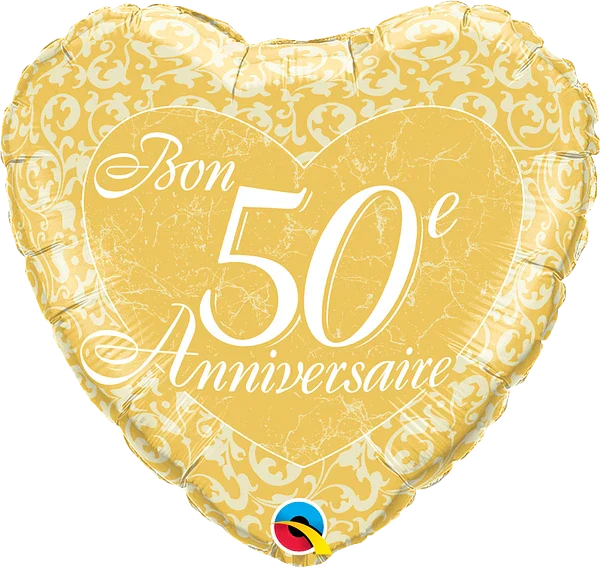 Bon 50 anniversaire 18" hrt - 18"