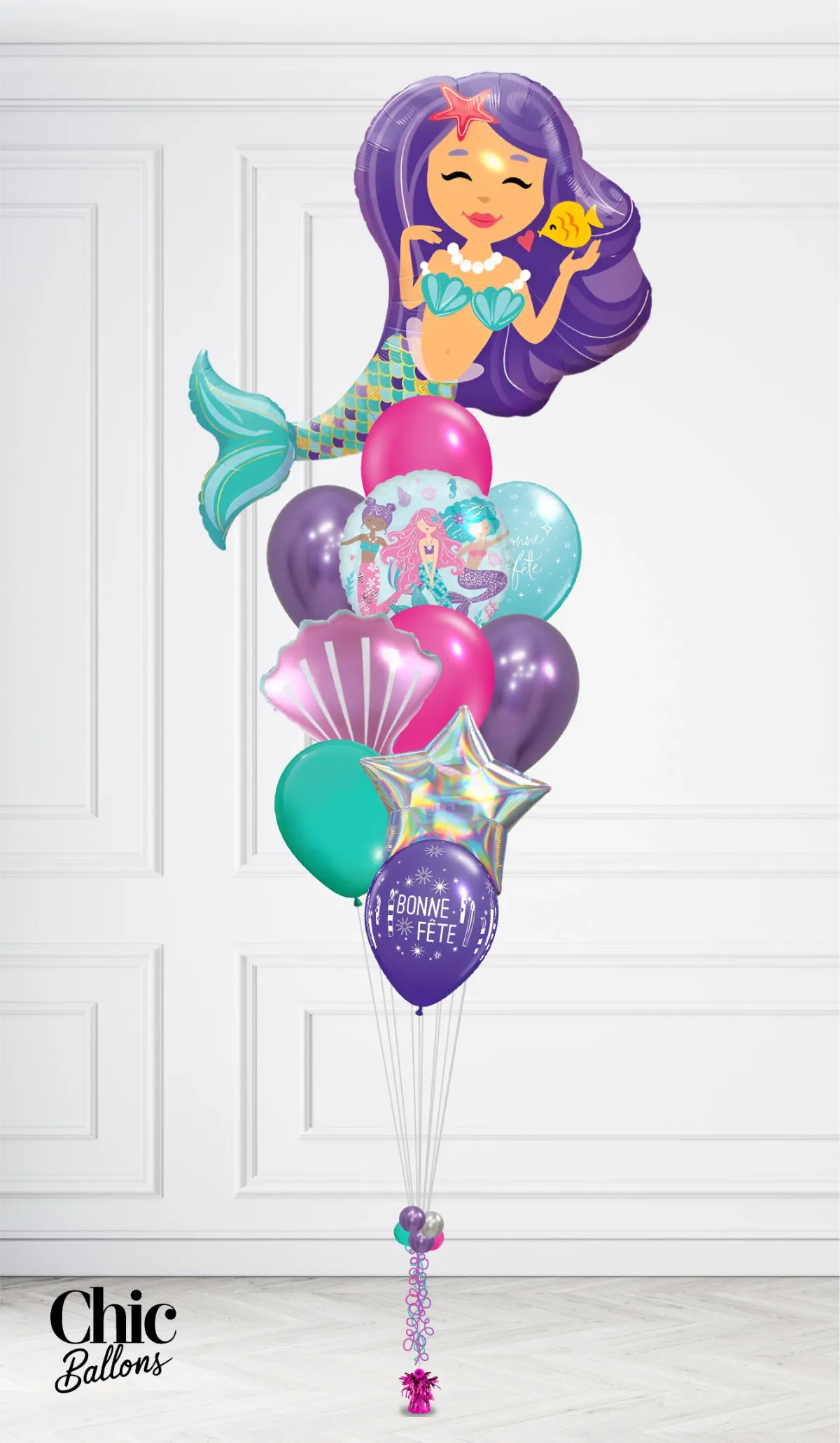 Bouquet de ballons - Sirène
