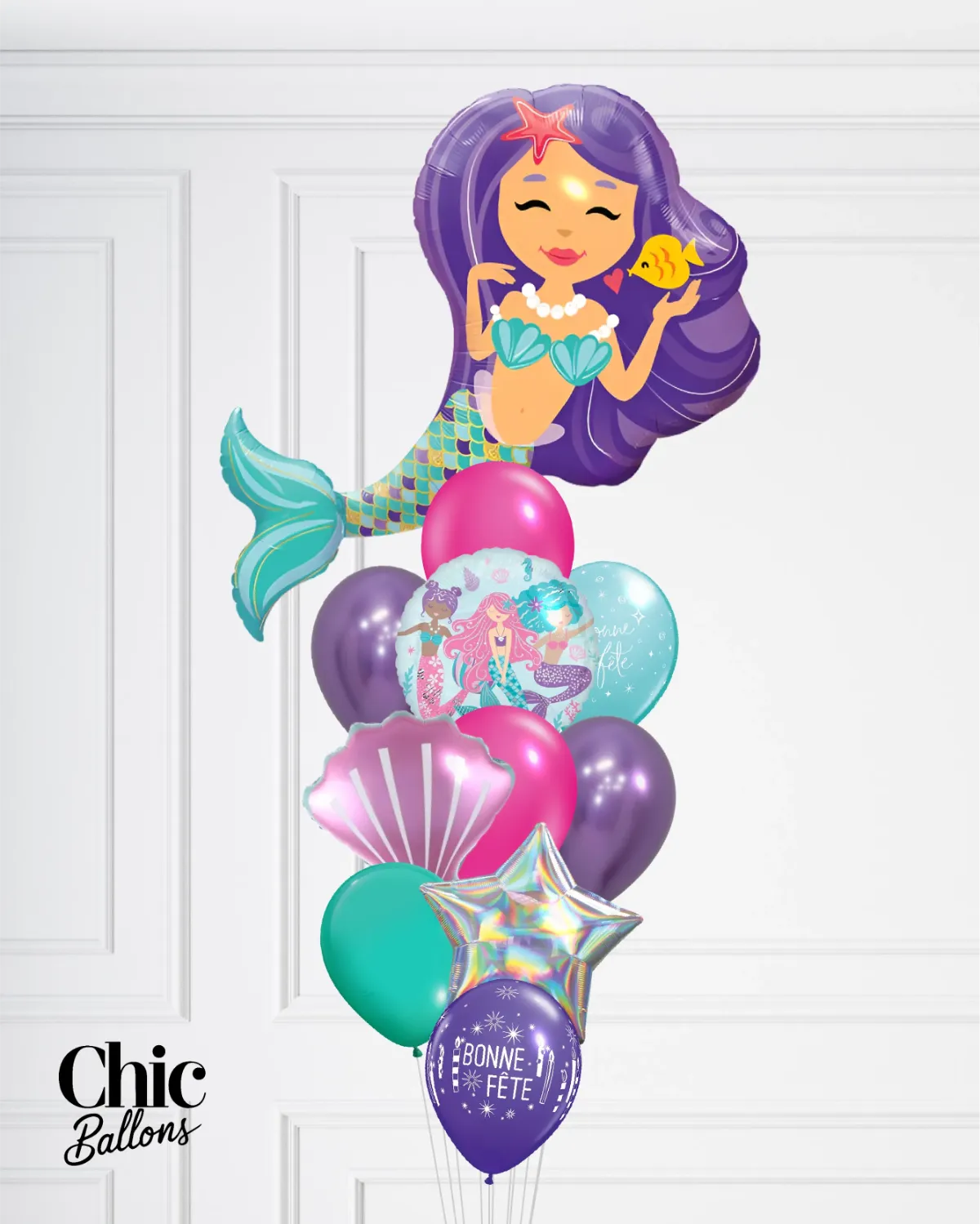 Bouquet de ballons - Sirène