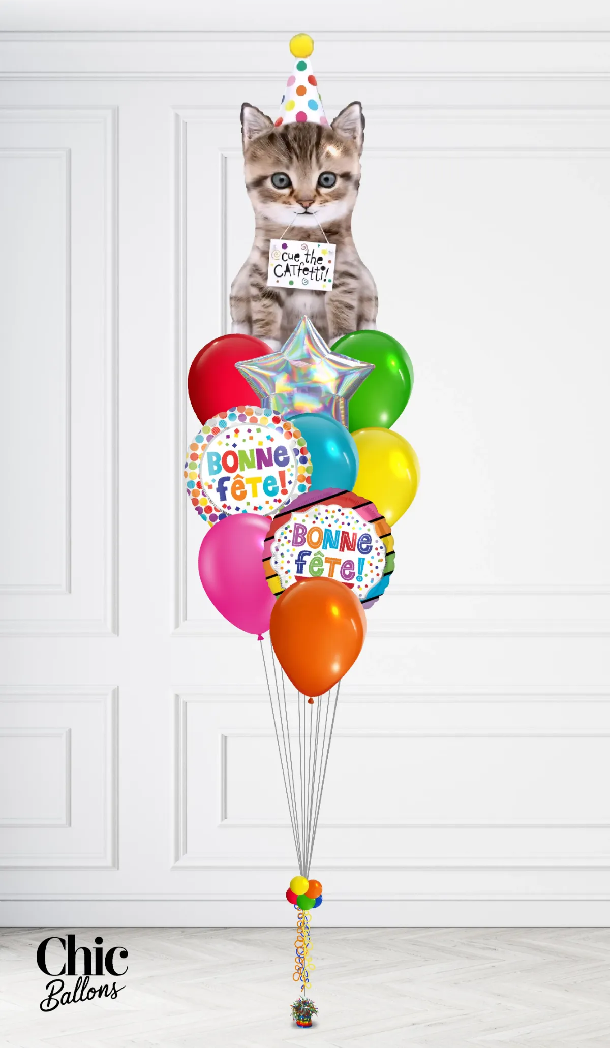 Bouquet de ballons - Chaton