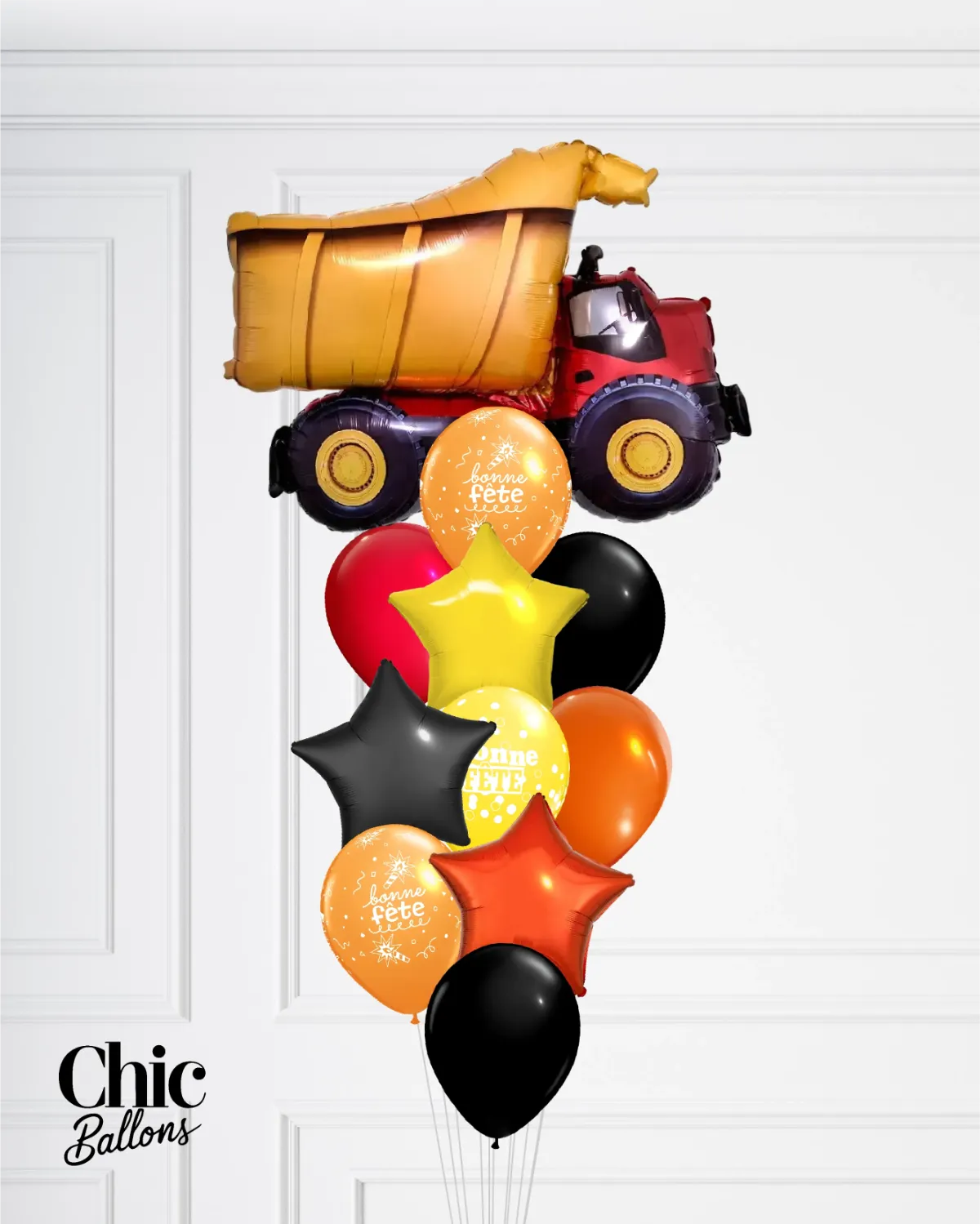 Bouquet de ballons - Construction Camion
