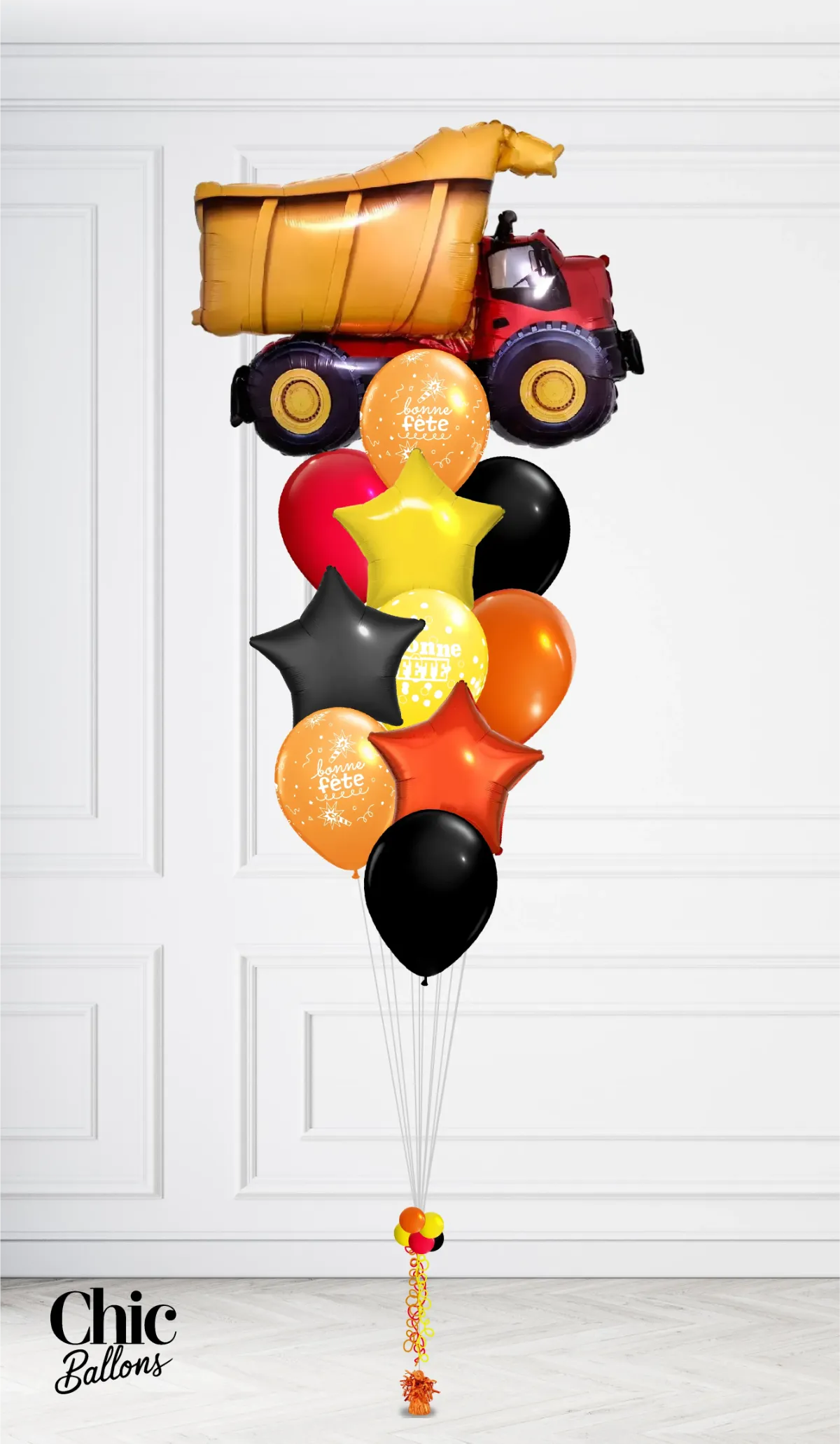 Bouquet de ballons - Construction Camion