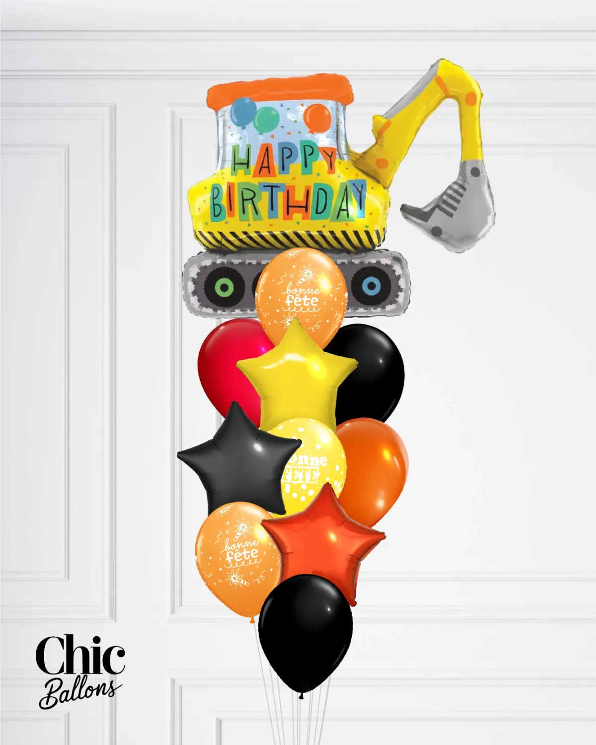 Bouquet de ballons - Construction Pelle