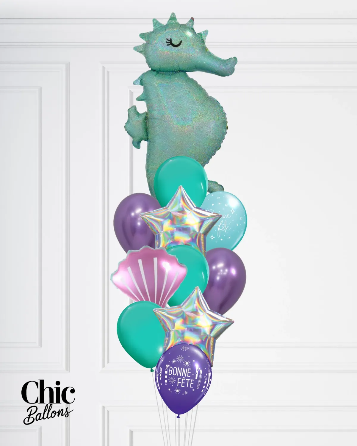 Bouquet de ballons - Hippocampe