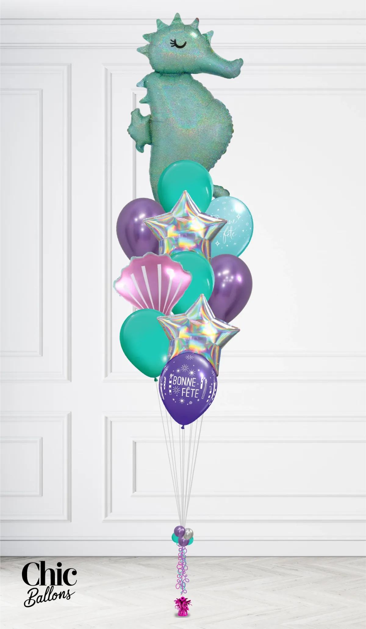 Bouquet de ballons - Hippocampe