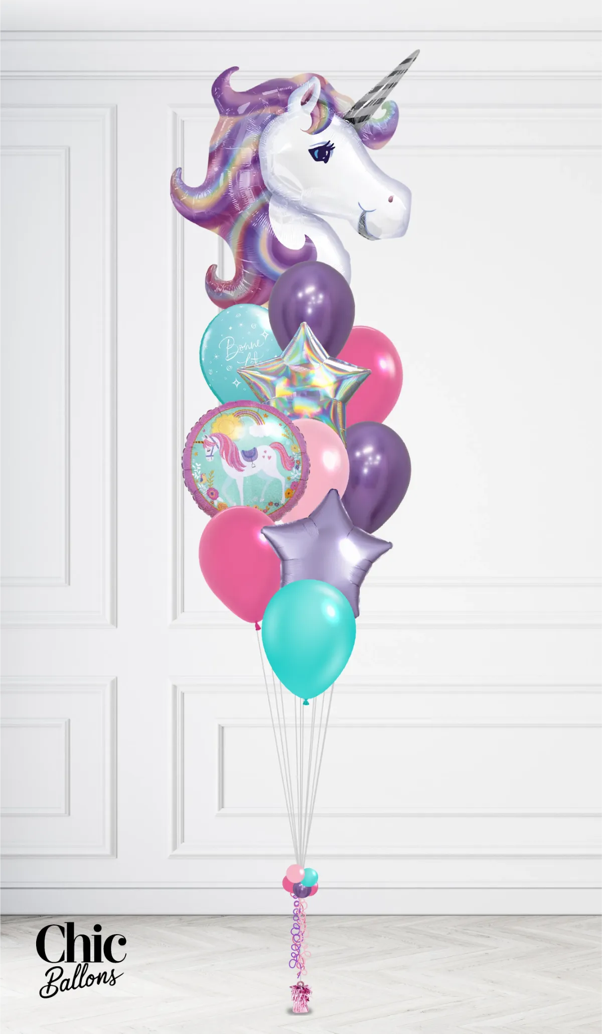 Bouquet de ballons - Licorne violet