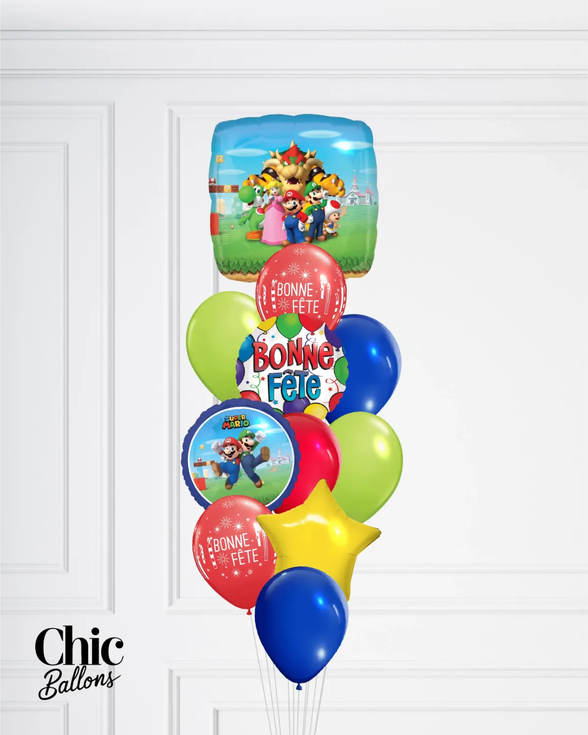 Bouquet de ballons - Mario Bros