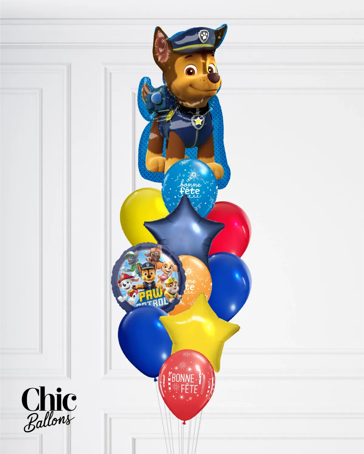 Bouquet de ballons - Pat'Patrouille - Chase