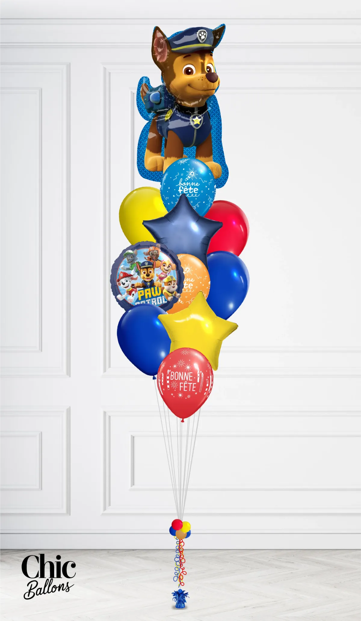 Bouquet de ballons - Pat'Patrouille - Chase