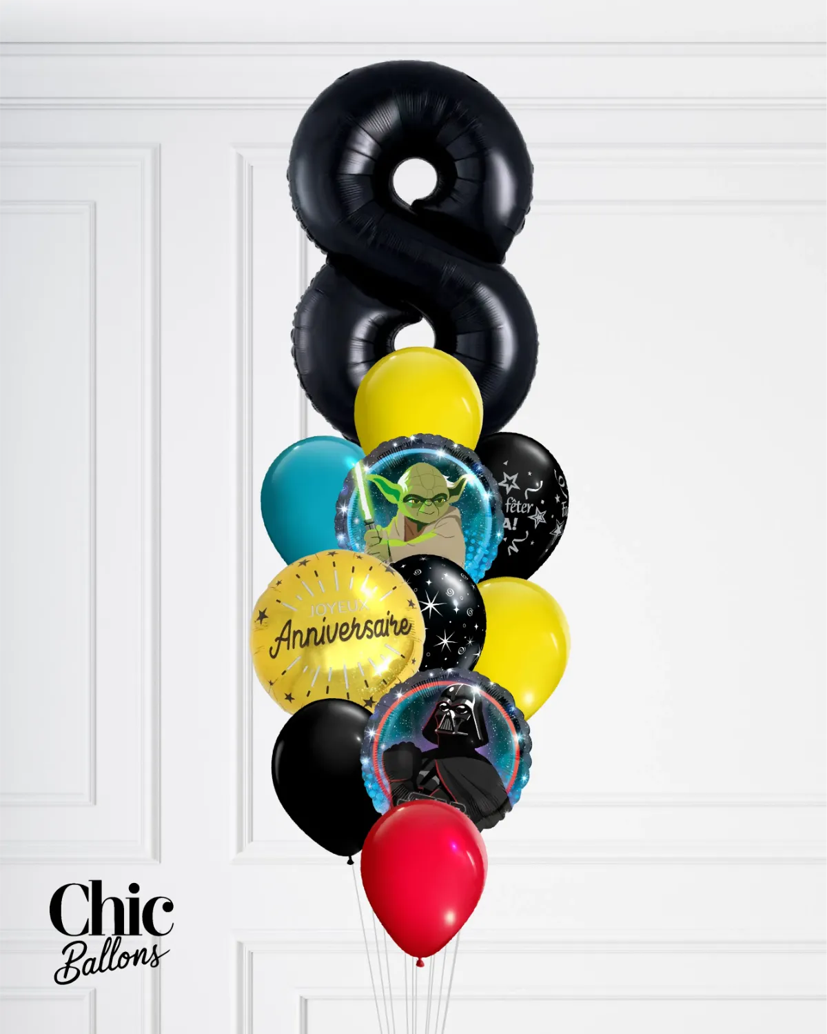 Bouquet de ballons - Star Wars avec chiffre