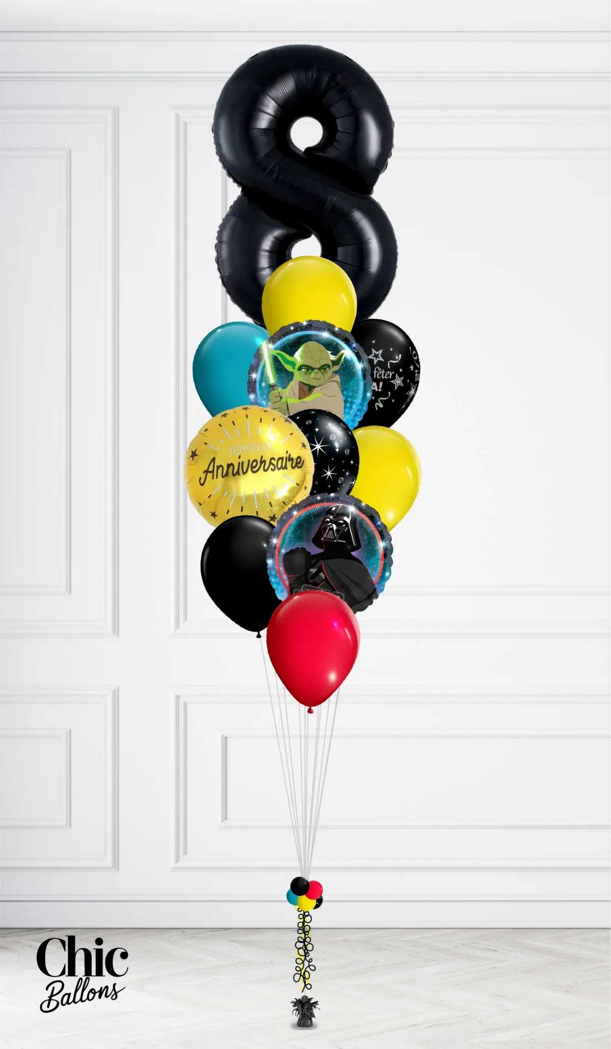 Bouquet de ballons - Star Wars avec chiffre